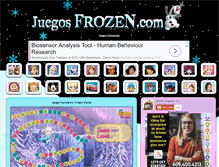 Tablet Screenshot of juegosfrozen.com